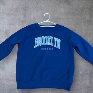 Men’s Blue Brooklyn New York Crew Neck Sweater
